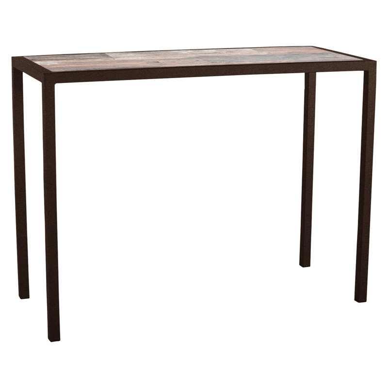 Quadra Outdoor Rectangle Table, 20.5" W x 56.5" L x 37.5" H, Urban Shift, Copper Creek
