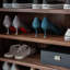 Rangement à chaussures de style américain pour le salon