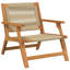 Set Of 4, Teak Look Acacia Wood, Rope Large Durable-1406748556