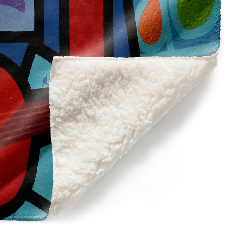 Couverture sherpa doux matisse, l 51 po x L 60 po