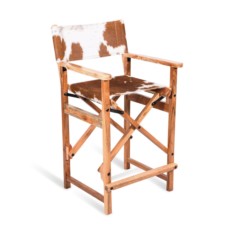 Chaise de comptoir pliante en poils bruns 23 po Galway