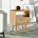 End Table With Rattan Drawer
