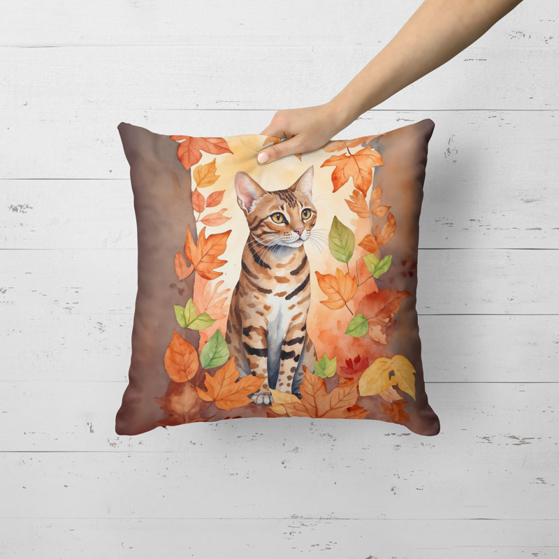Coussin Ocicat, Carré 18 po