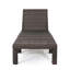 Chaise longue confortable sans coussin - Structure en fer brun