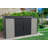SideMate Pro 10 ft. W x 4 ft. D Vinyl Lean-To Storage Shed with Front Double Doors