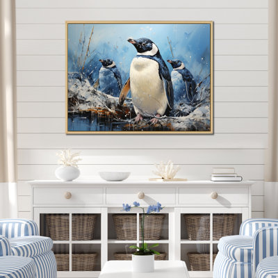 " Snowy Penguin Family Wonders I "