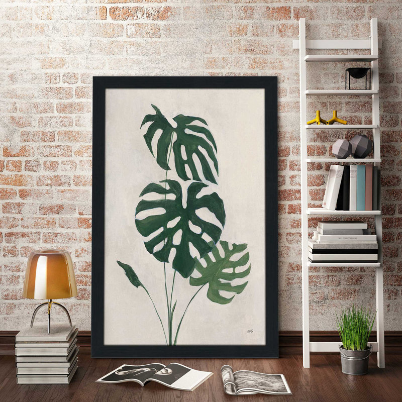 «Palm Botanical I» par Julia Purinton - impression, H 27,5 po x l 21,5 po x P 0,75 po, Cadre espresso