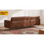 Compact Chesterfield Sofa 86.8" Faux Leather - Vintage Style 2-3 Seater for Small Apartments & Offices