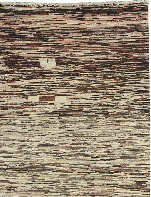 Hand-Knotted High-Quality Brown and Beige Area Rug