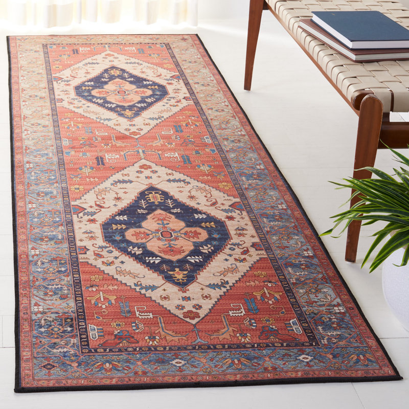 Pashen Performance Machine Washable Oriental Rug, Runner 2'6" x 8'