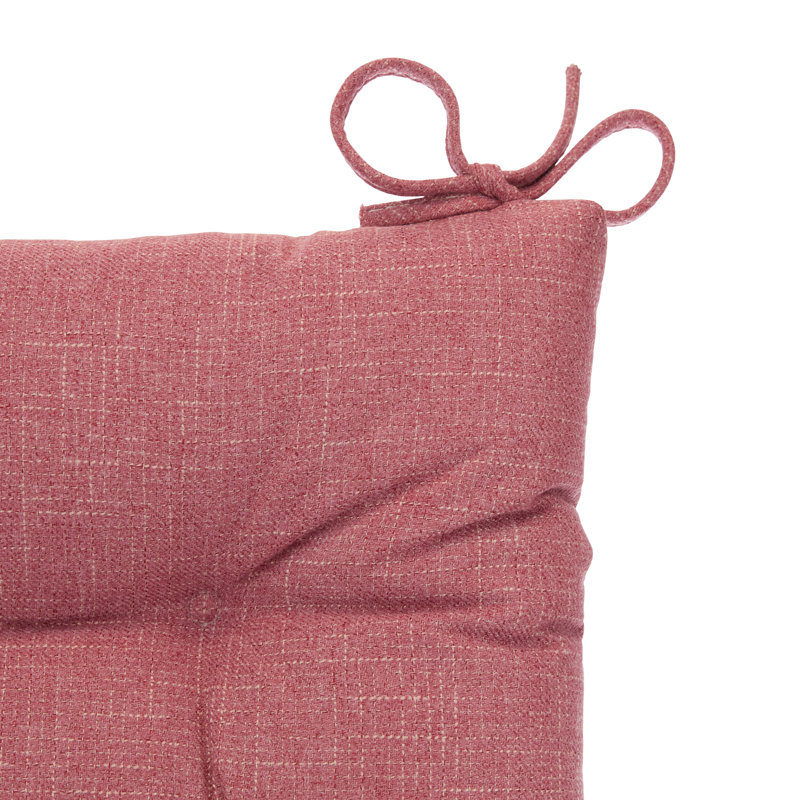 Ensemble de coussins de chaise berçante antidérapant, Vieux rose