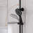 10" Rainfall Shower System,3-Function with Waterfall Tub Spout & 3-Mode Handheld,1.59 GPM, CUPC/NSF Certified, Adjustable Height,Matte Black-130062741