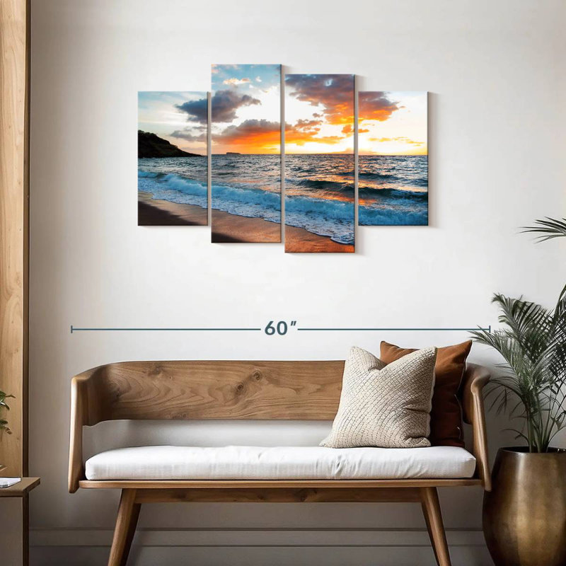 Gillard Maui Gillard coucher de soleil, H 27 po x l 43 po