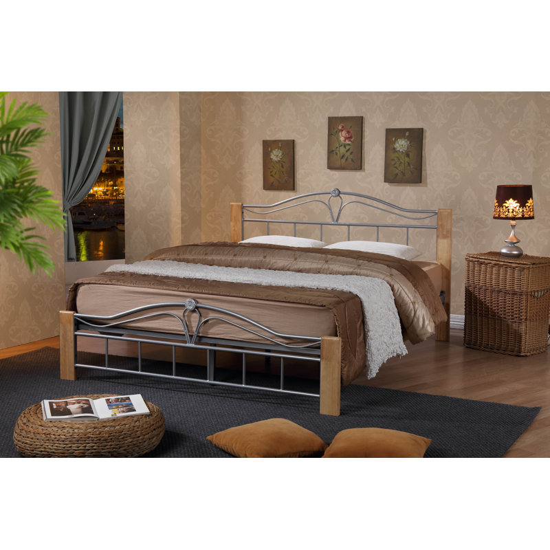 Elburn Bed Frame, Kingsize (5'), White