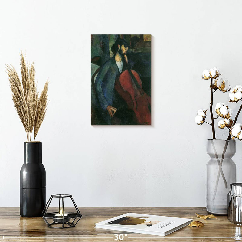 Abarca The Cellist 1909, 12" H x 8" W