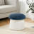 20" Upholstered Chenille Ottoman with Storage-595476639