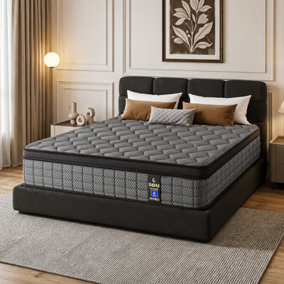 14" Medium Firm Hybrid Mattress - Gel Memory Foam & Pocket Spring, High-Airflow Cooling Design