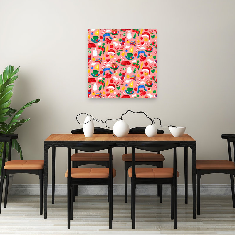 «Joyful Winter», impression d'art traditionnel d'hiver, H 32 po x l 32 po