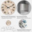 Horloge murale moderne en marbre et or-565807593