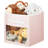 mDesign Fabric Baby Nursery Storage Cube with Front Window-363231749-363231748