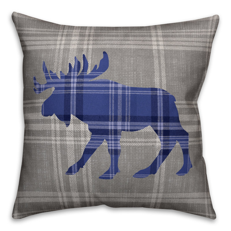 Plaid Reversible Throw Pillow