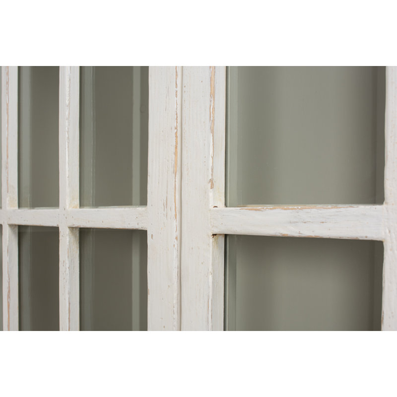 Glass China Cabinet, White