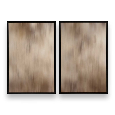 Cosmic Latte, ensemble de 2 impressions sur toile dans un cadre