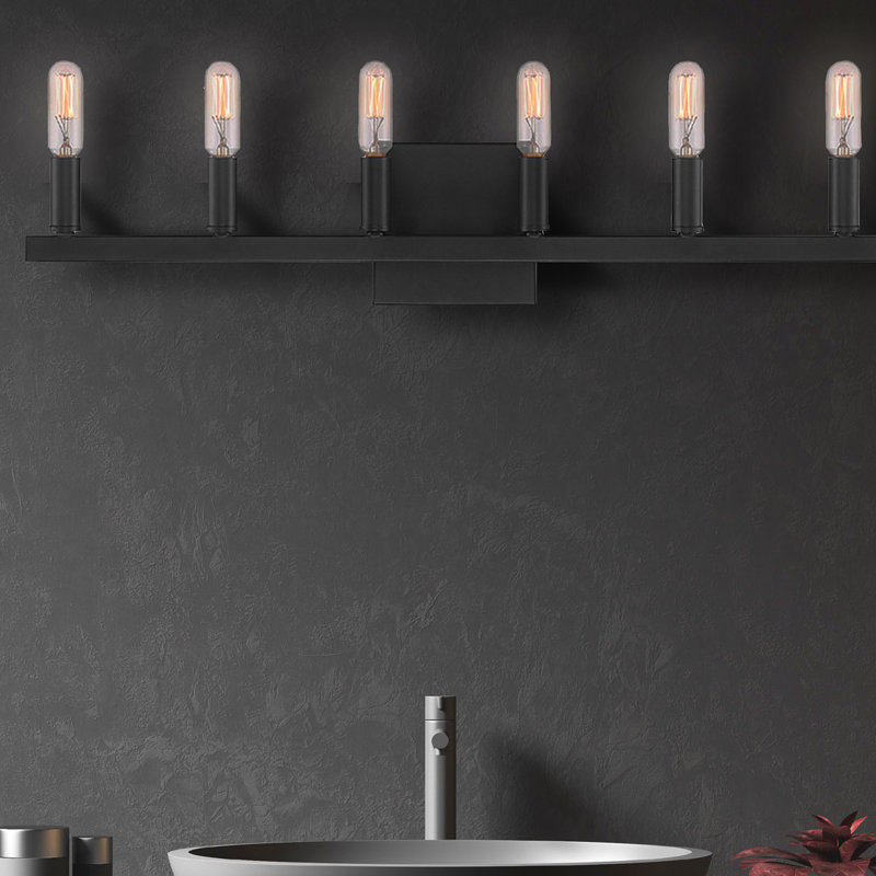 Enderson 6 - Light Dimmable Vanity Light, Matte Black