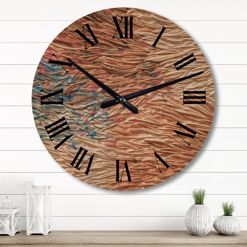 Horloge murale en bois massif Amerra, Grand