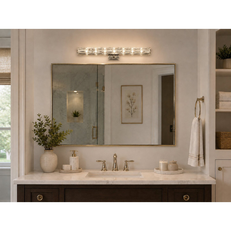 Stegmair 9-Light Transitional Crystal Wall Sconce 