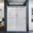 Infinity-Z 60" x 76.75" Rectangle Sliding Shower Enclosure with Base Included-20961225-20961228-20961229