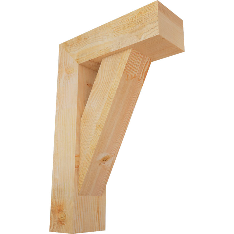 Support de bloc traditionnel avec entretoise décalée, 36 x 24, Sapin Douglas de l 8 po (scié brut)
