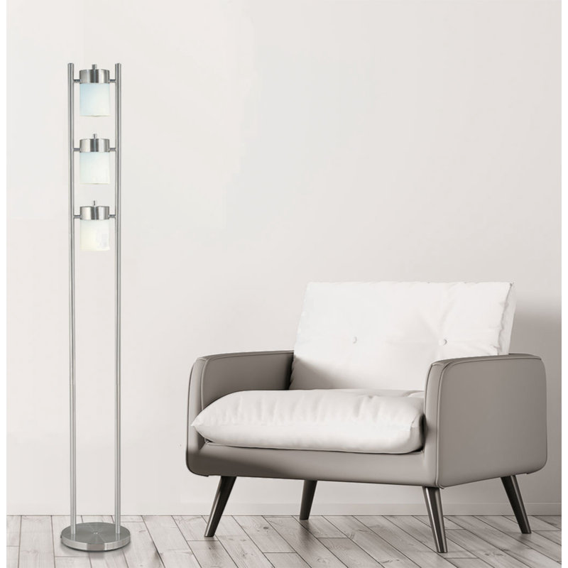 Lampe sur pied réglable 65 po Menides, Blanc
