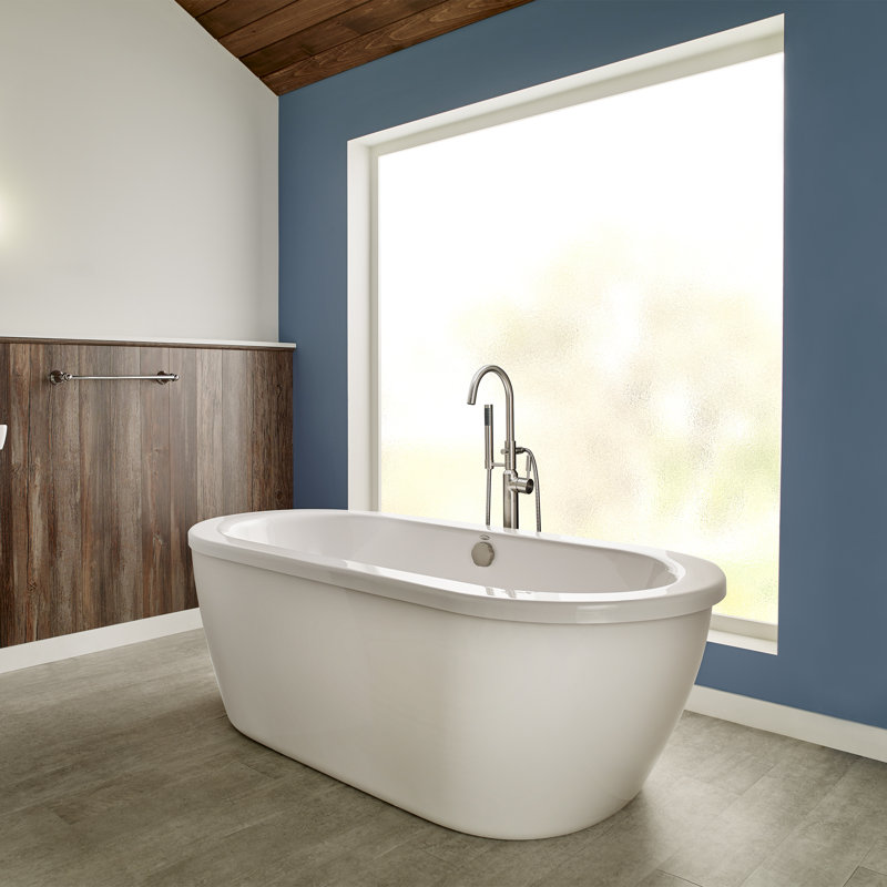 Baignoire de trempage autoportante en acrylique Cadet avec technologie EverClean® de 66 po x 32 po