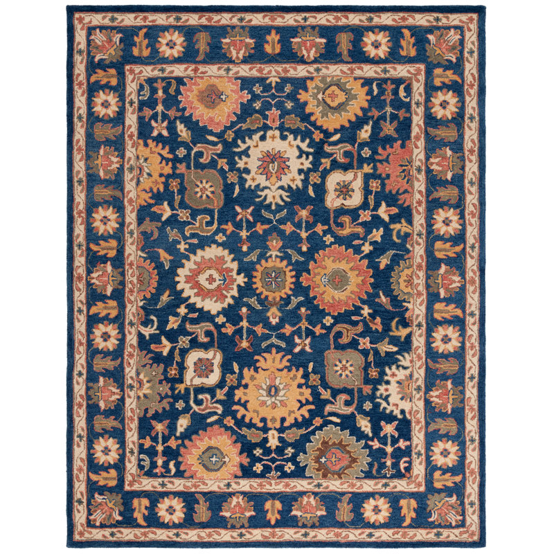 Longkesh Wool/Cotton Area Rug, Rectangle 8' x 10'
