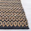 Tapis tissé à la main à motif géométrique Alexandrina en brun / noir-1424252175