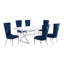 Ensemble de salle à manger rectangulaire L 78 po x l 40 po Hitansh-1573784630-1573784629-1573901482