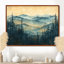 «Mountains Natures Layers In Blue Winter I», art mural montagnes