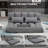 Pinter 20.2'' Upholstered Reclining Sleeper Sofa