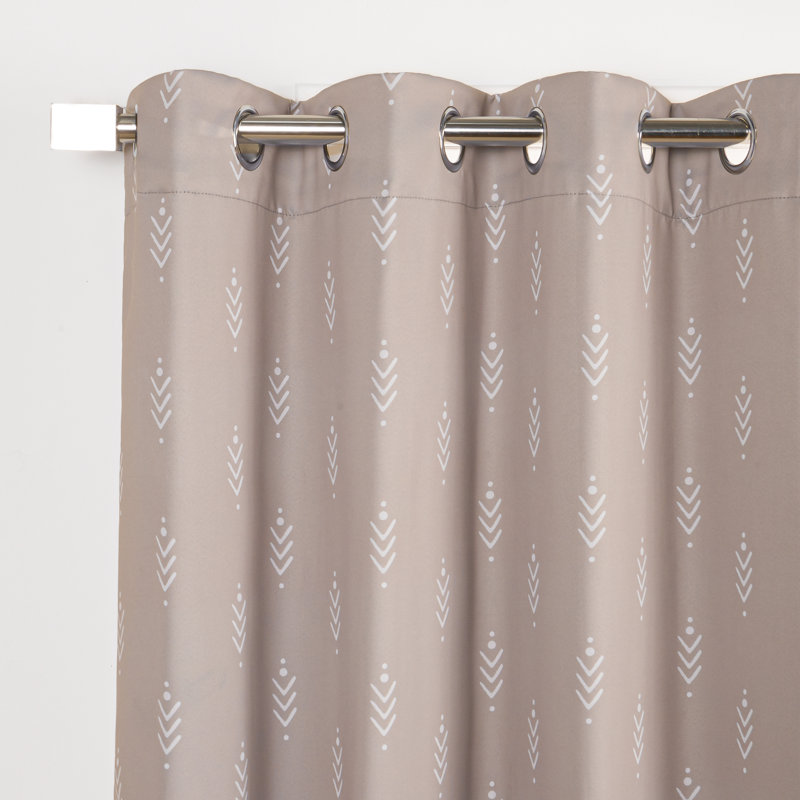 Yountville Thermal Room Darkening Curtain Panels, 52" W x 96" L, Taupe