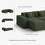 Canapé modulaire surdimensionné en tissu Barrett Minimalist-1033060107-1033060105-1009600580