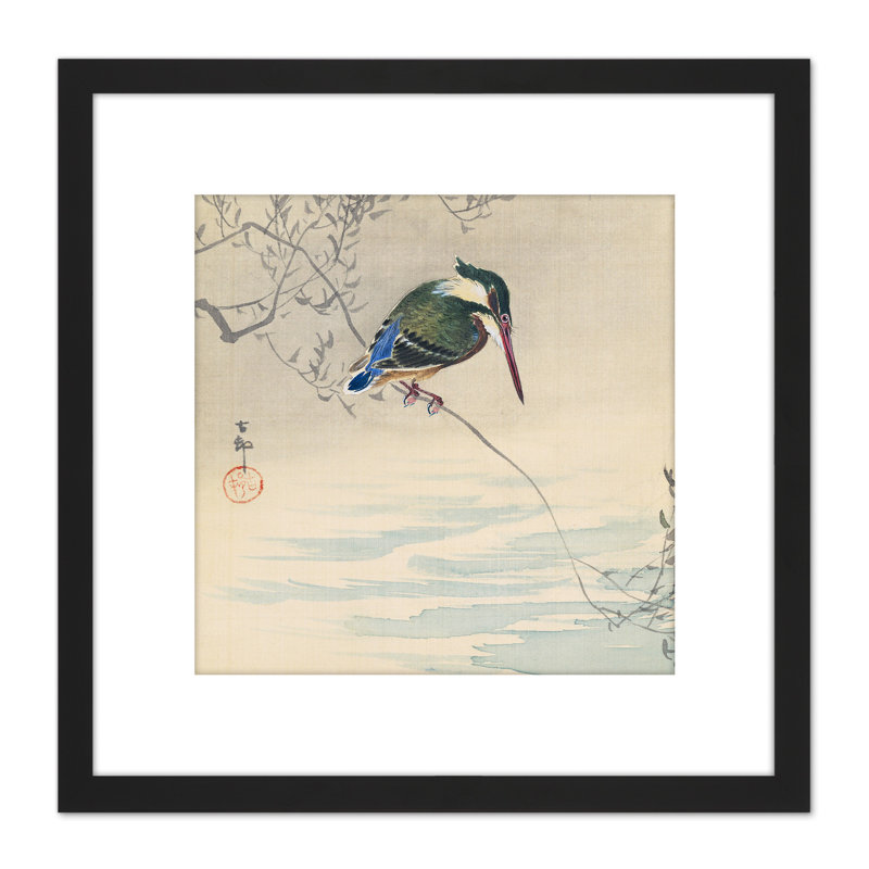 Kingfisher Bird Japanese by Ohara Koson - Single Picture Frame Painting