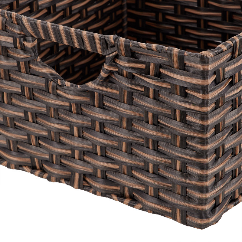 Panier tissé à la main, Brun moka