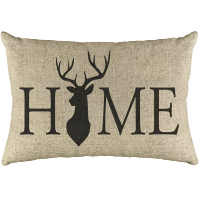  Home Deer Linen Lumbar Pillow
