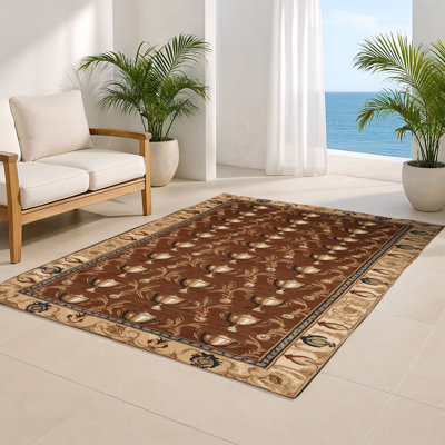 Tapis d'intérieur et d'extérieur brun français