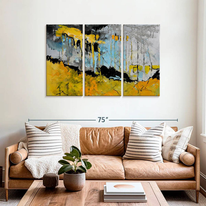 Avery Bleeding Sunrise Abstract, 36" H x 57" W