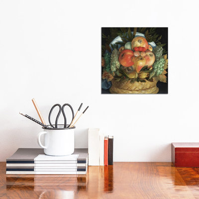 Reversible Anthropomorphic Portrait Of A Man Composed Of Fruit by Giuseppe Arcimboldo - Painting on Canvas
