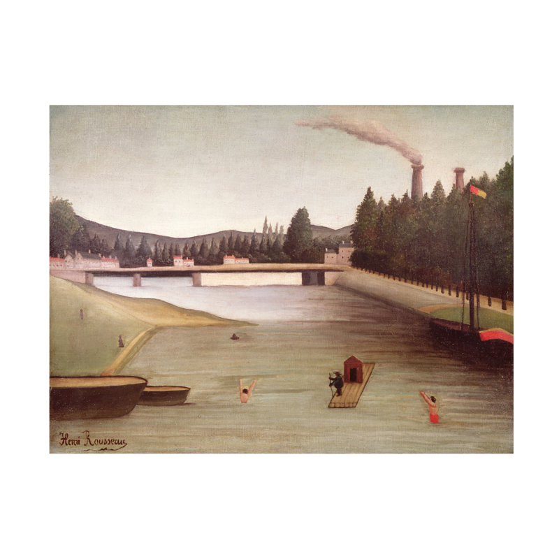 Art sur toile Henri J.F., 14" H x 19" W