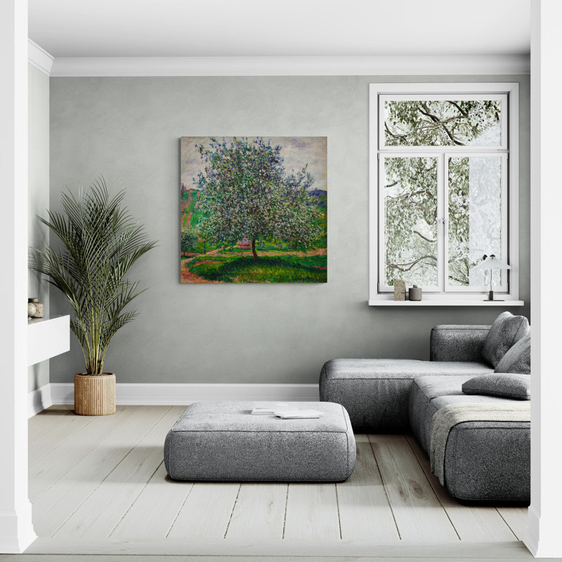 The Apple Tree by Claude Monet - Wrapped Canvas Art Prints, 97cm H x 97cm W