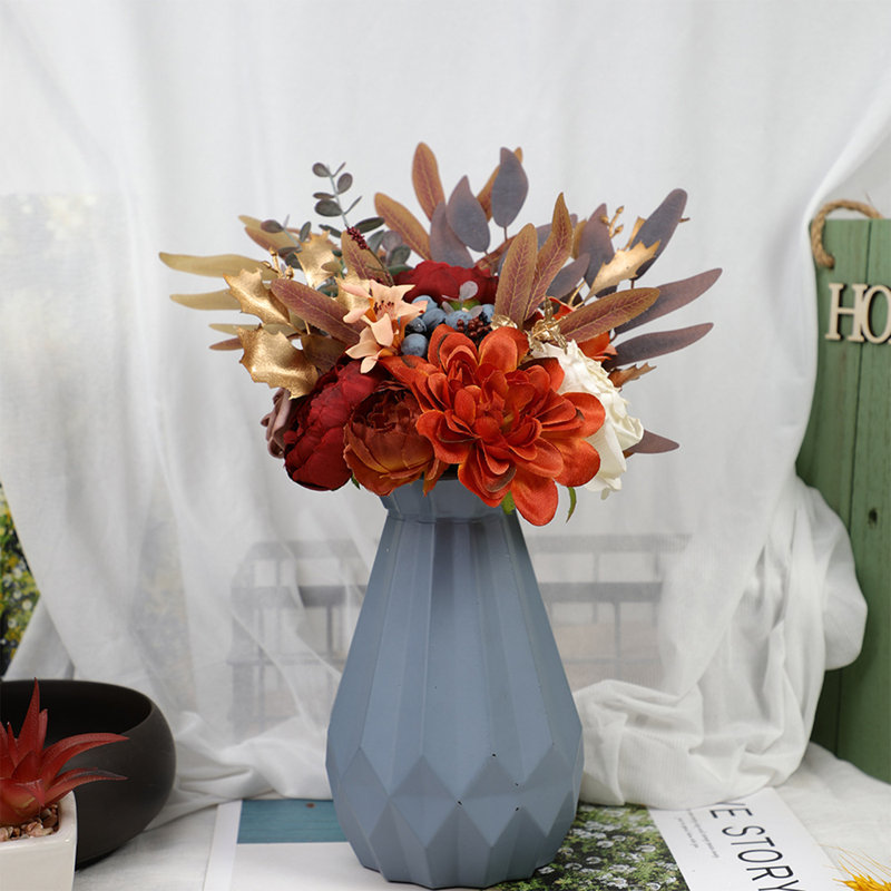 Bouquet de mariage rouge pour demoiselles d'honneur